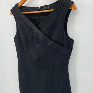 Tahari Black Satin Dress